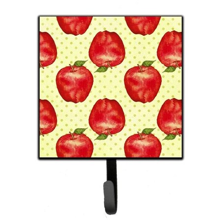Carolines Treasures Carolines Treasures BB7516SH4 Watercolor Apples & Polkadots Leash or Key Holder; 4.25 x 1 x 7 in. BB7516SH4